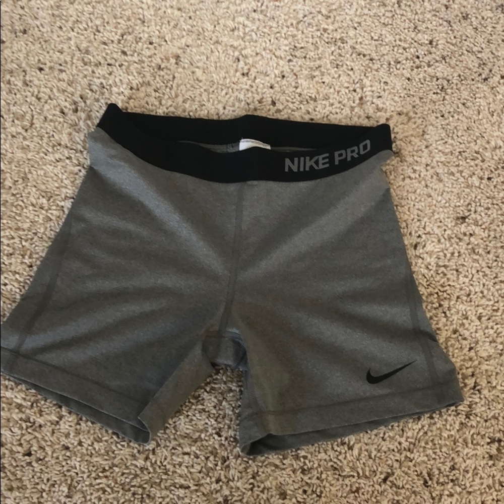 Grey Nike Spandex Shorts